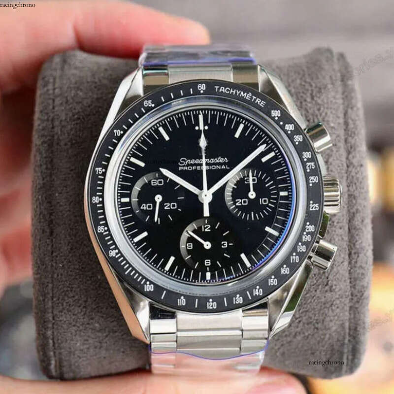 Sea 007 Professional Stainless Steel Wrist For Men Speed Master Mens All Dial Work Quartz World Time Auto Date High Grade Racing Timepiece Watches cb