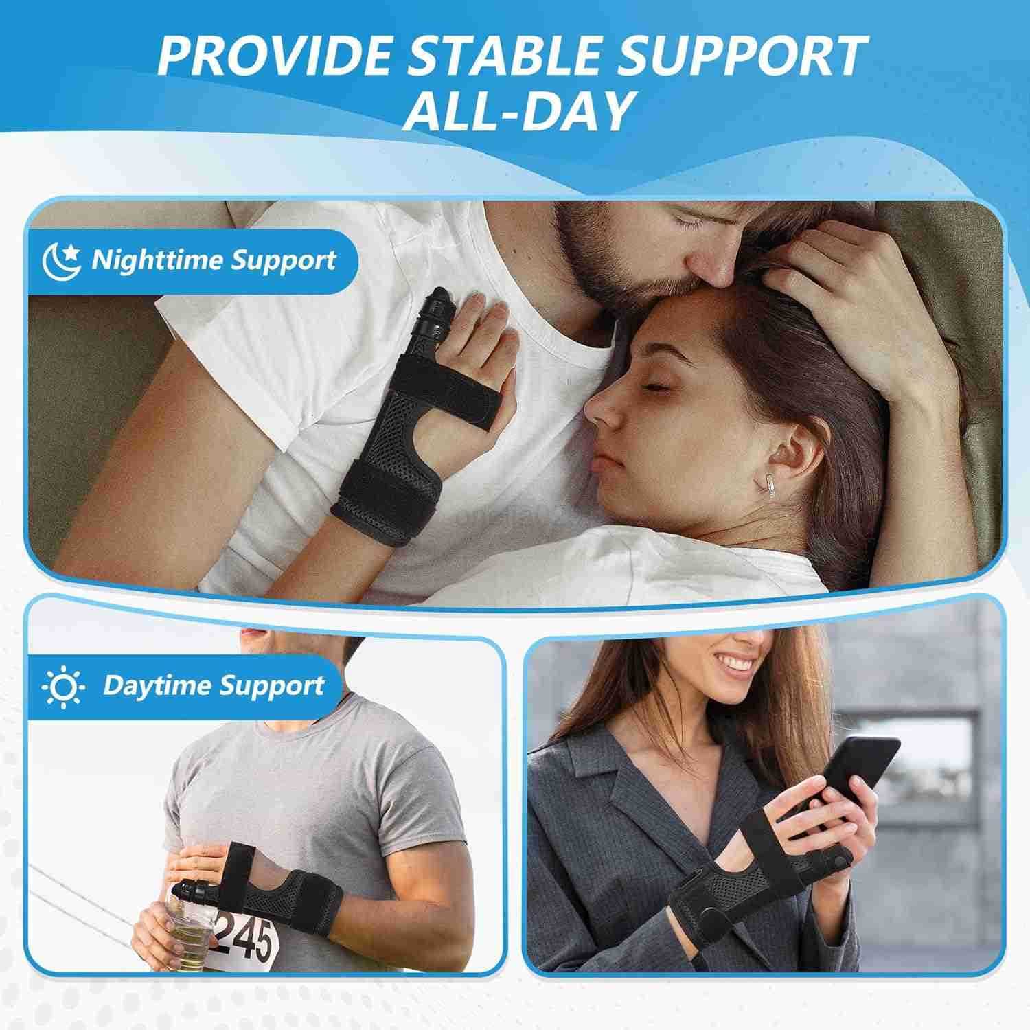 Finger Splint Finger Splint for Pinky Broken Finger Trigger Finger Metacarpal Splint Hand Brace Little Finger Brace for Tendonnitis Pain Relief Fits f