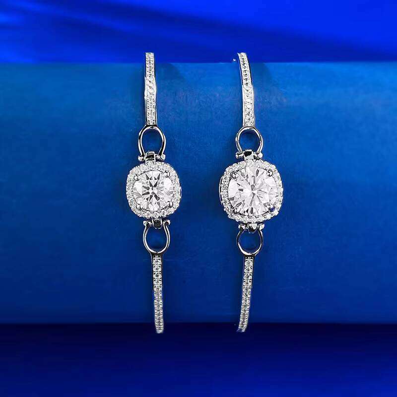 OEM Custom Jewelry New S Sier 1 Karat Moissanite Bracelet Daily Classic Fashion OL Live Style