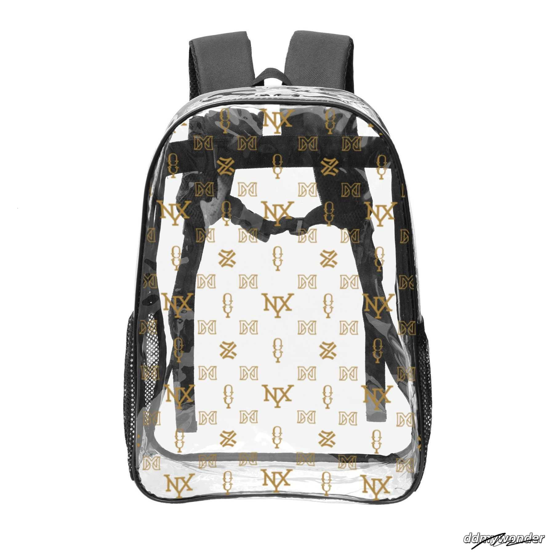 Transparent Pvc Backpack Bagpack Mens Designer Back Pack Large Laptop Backpacks Women Print School Bookbag 250220 ddmywonder ddmywonder ddmywonder ddm