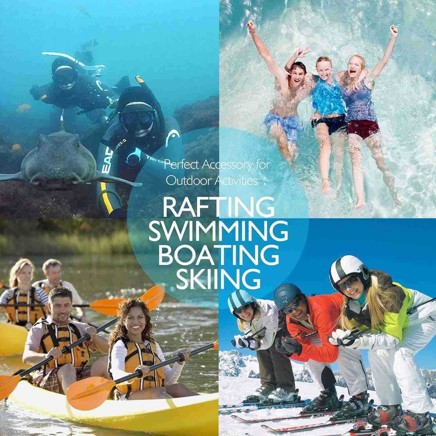 Universal Waterproof Phone Pouch 4 Pack Waterproof Phone Case Dry Bag with Neck Strap Luminous Ornament for Water Games Protect iPhone 16 15 14 13 Pro