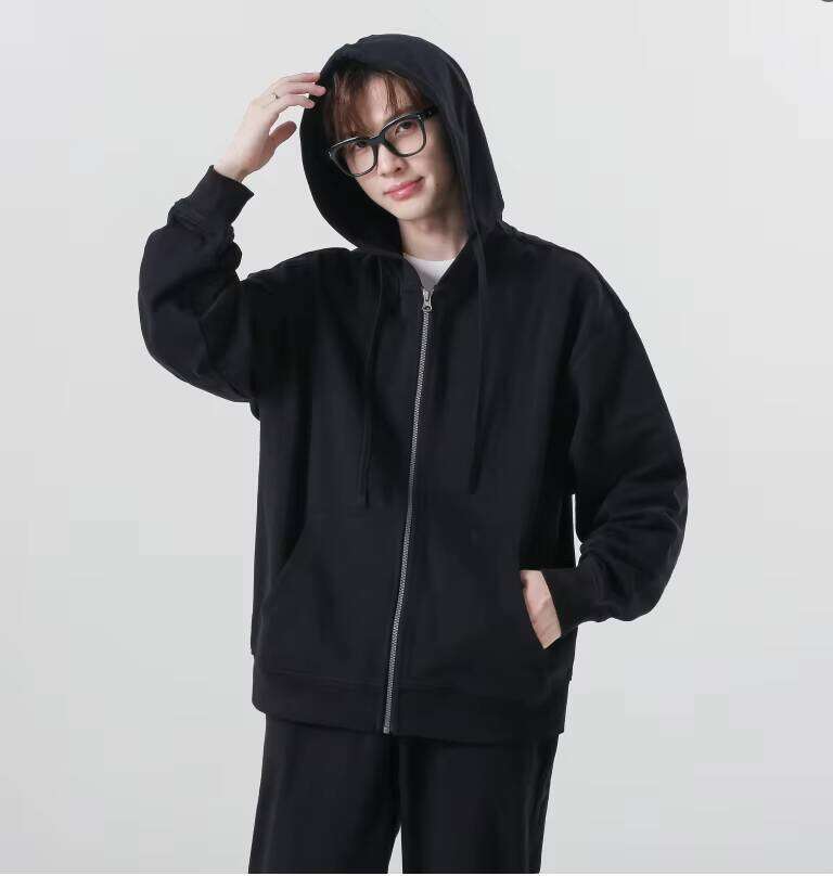 Logo 330gsm High-Quality 100% Cotton Zipper Unisex Men's Hoodie Design Oversized Winter