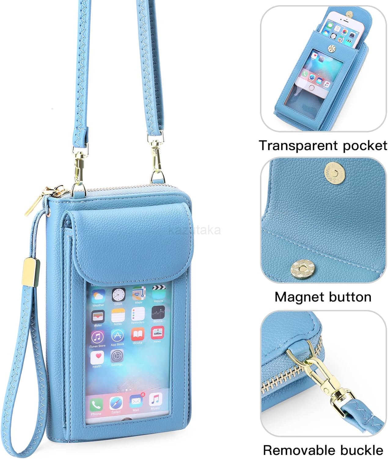 Small Cell Phone Crossbody Bag Purse for Women PU Leather Wallet Purse Z250910