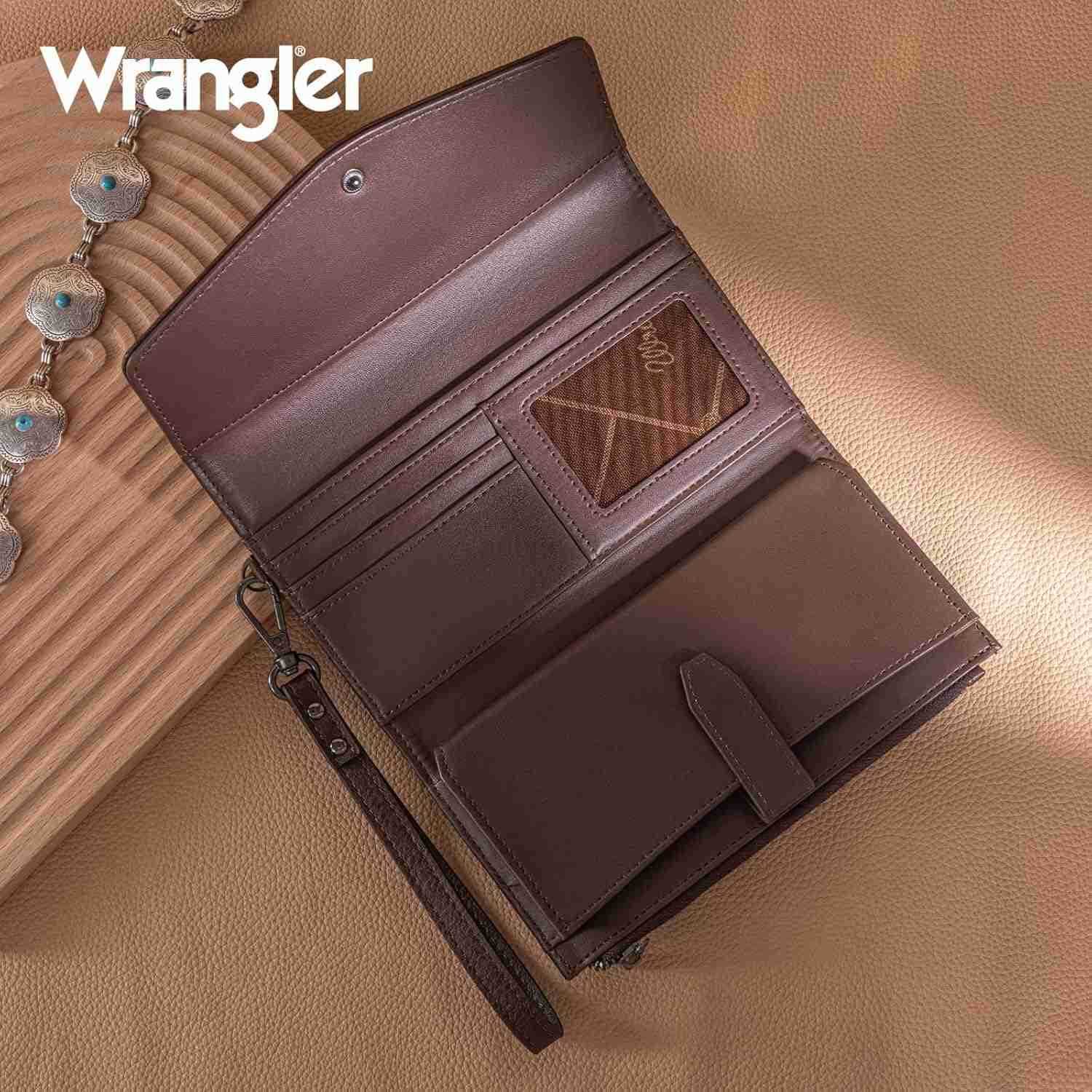 Womens Wallets Large Wristlet for Woman Ladies Female Trifold Cash Wallet with Wrist Strap and Rfid LiningZ250910
