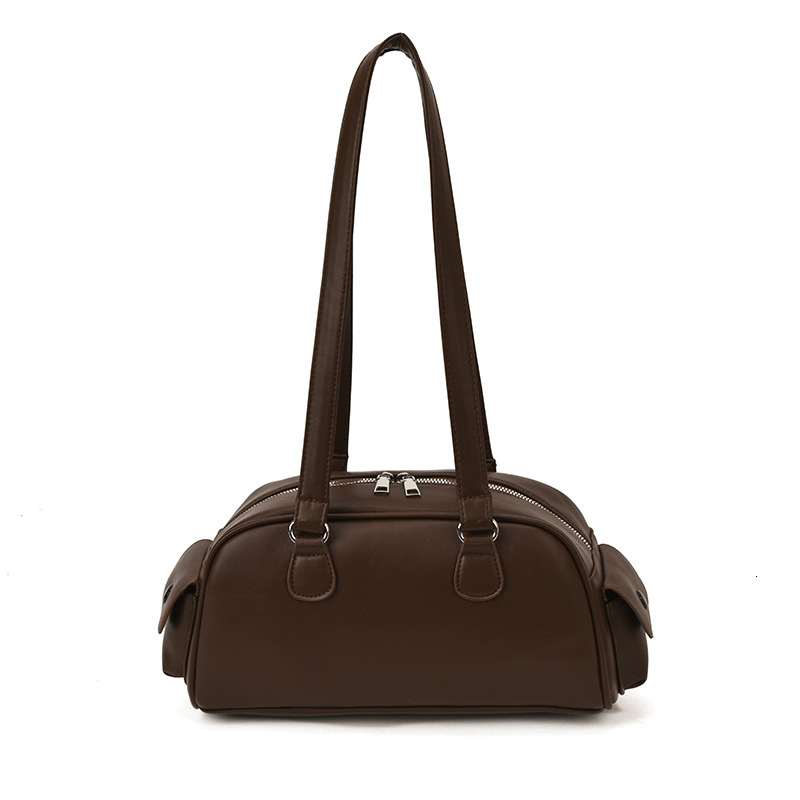 Free shipping designer Vintage Texture Single Shoulder Bag for Women New Simple Bowling Bag Pillow Bag Versatile Commuter Bag Underarm Bag