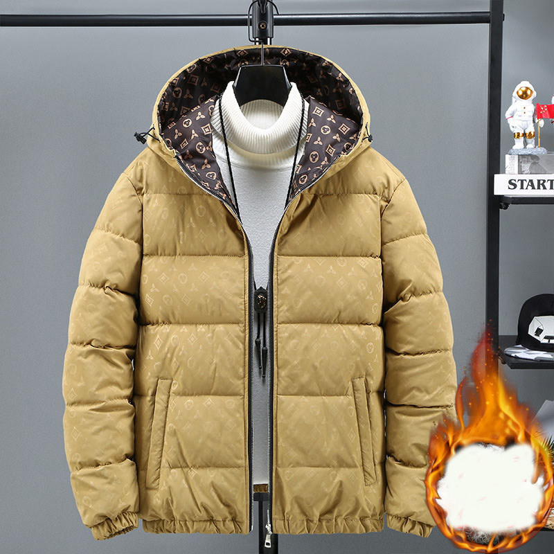 Free shipping designer hot sales new classic light luxury cotton jacket for men in winter mens cotton leisure cold proof and warm cotton jacket