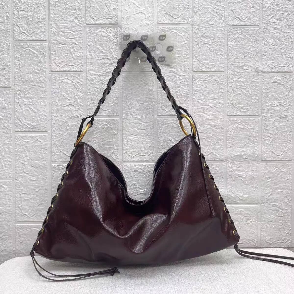 Fashion Woven Strap Shoulder Soft PU Leather Handbags High Quality Shopper Tote Bags for Women Bag Commuting Purses high-quality