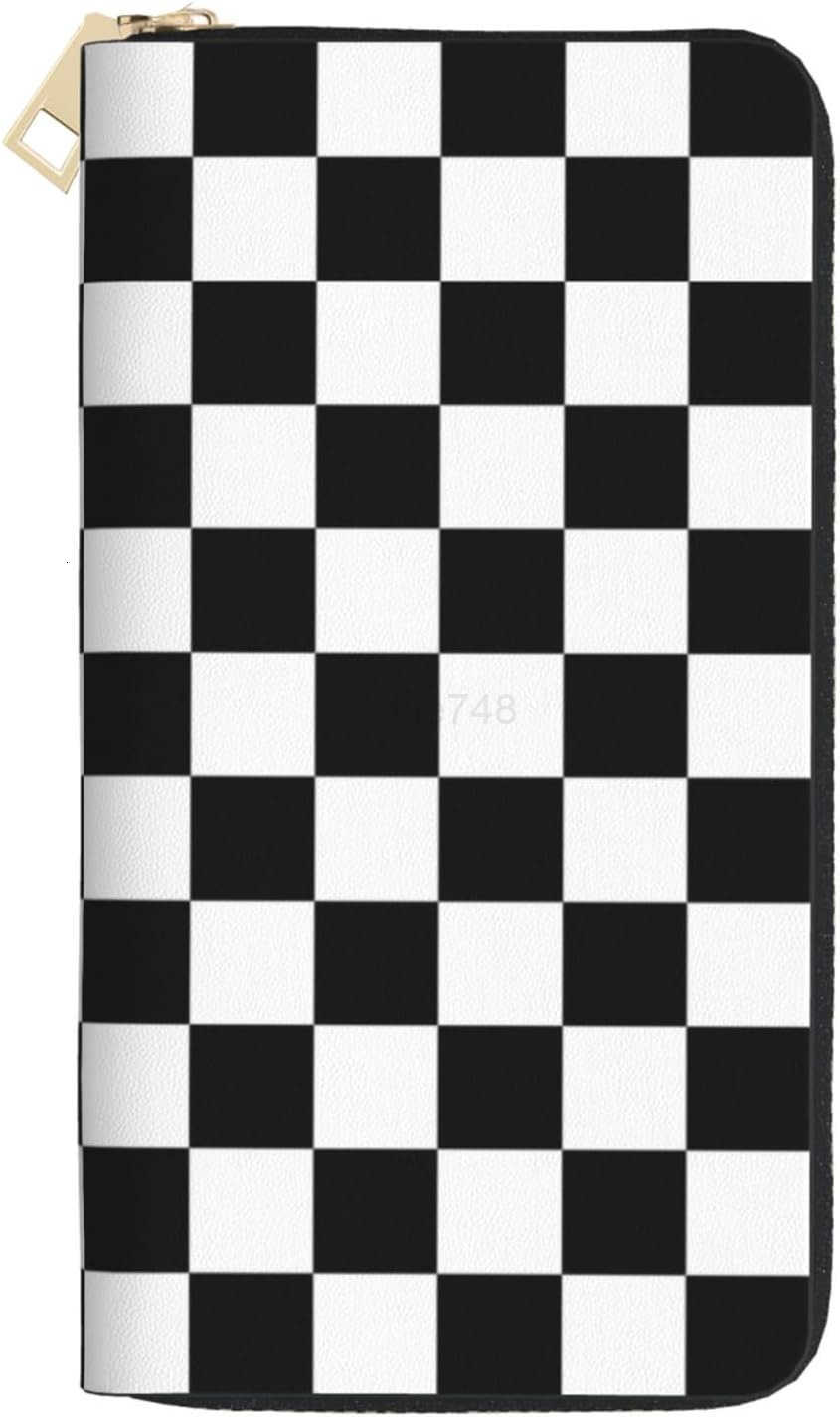 Wallet PU Leather for Women Black and White Purse Phone CARD HolderZ250910