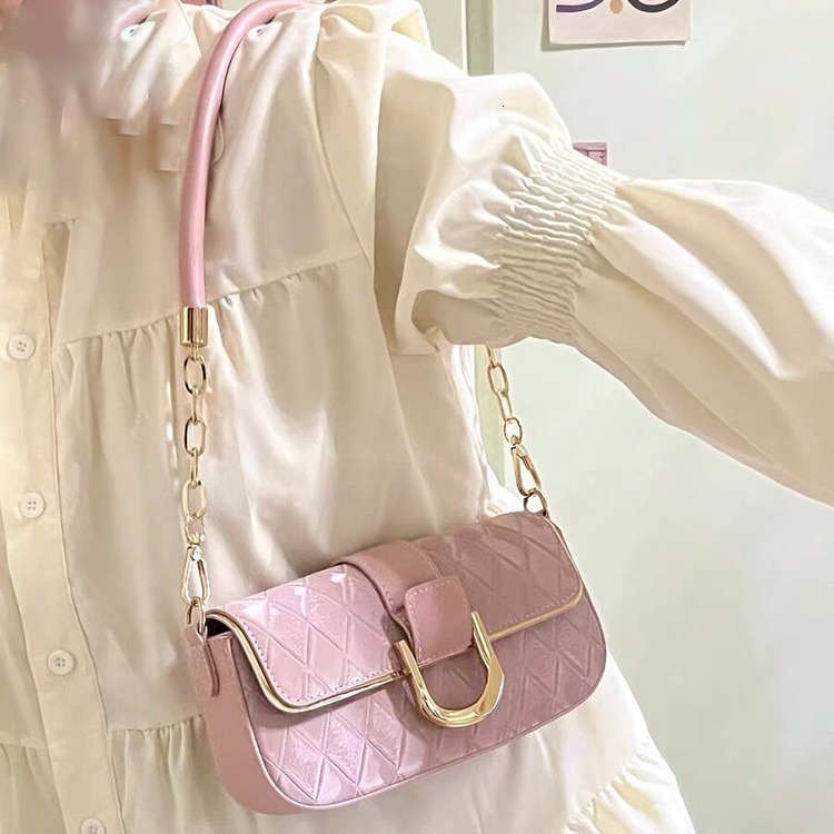 Luxury Bag Li Tea New High End Simple Elegant Small Square Bag Single Designer Bag Shoulder Crossbody Bag Fashion Free Shipping Versatile Underarm Bag