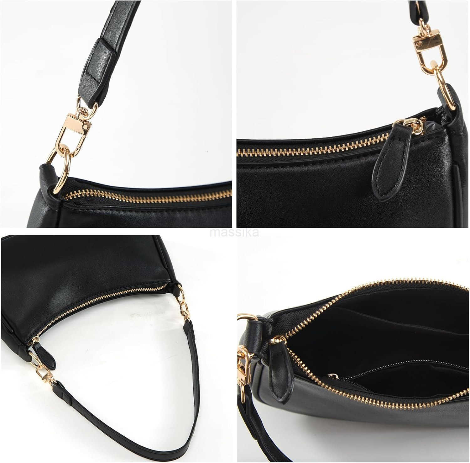 Small Cresent Shoulder Bags Crossbody Purses for Women Vegan Leather Handbag Clutch Hobo Purse M250910