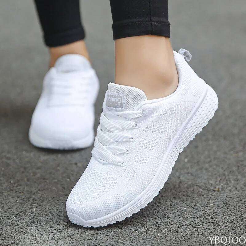 Women's Sneakers Casual Shoes Flats Air Mesh Breathable Trainers Ladies Shoes Female Sneakers Women Shoes Basket Tenis Feminino