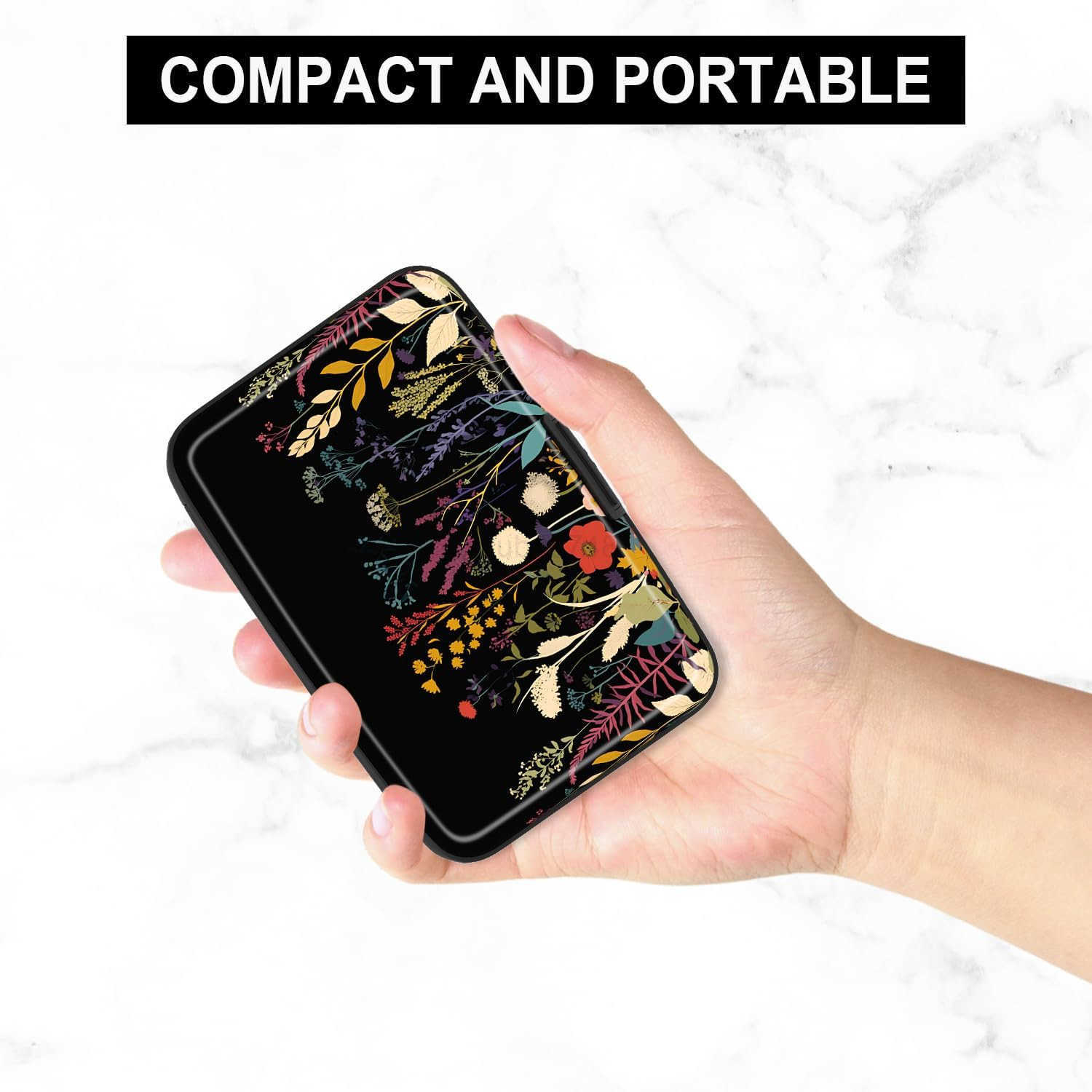 Card Holder CARDs Holder for Women RFID wallet women Business Card Holder Wallet Mini Aluminum Card Wallet RFID Blocking Slim Metal Hard Card for Wome