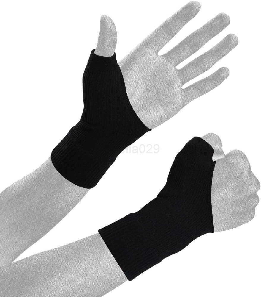 Wrist Thumb Compression Arthritis Gloves1 PairBreathable Wrist Support Brace Fingerless Glove with Gel Thumb Injury PadsComfortable Carpal Tunnel Slee