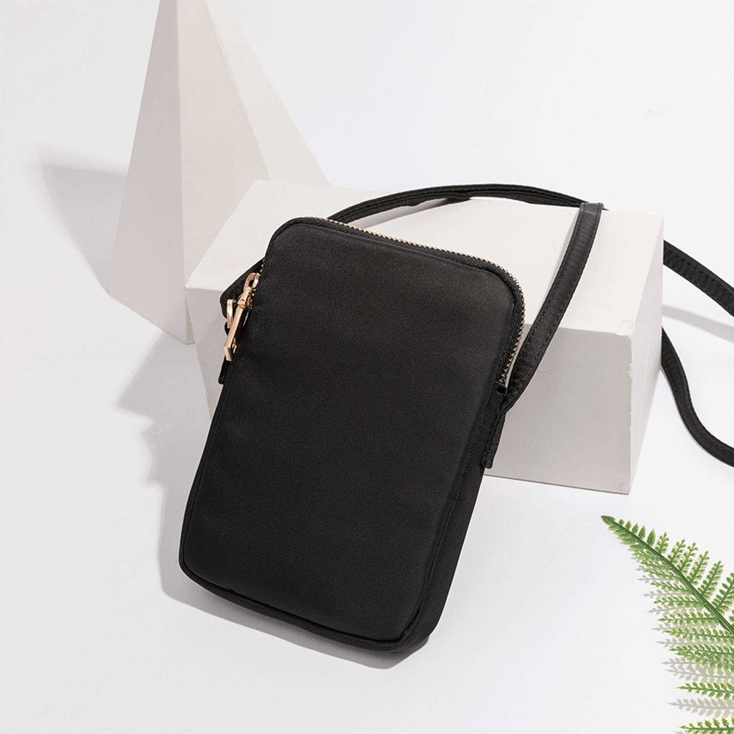 Small Crossbody Purse Zipper Cell Phone Bag Mini Shoulder Purse Wallet Smart Phone Wallet with SoltsW250909
