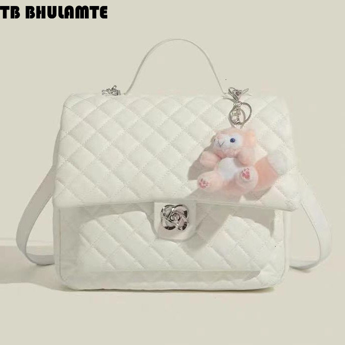 Free Shipping Designer Bag Niche Academy Style Camellia Backpack Luxury Bag For Women 2025 New Spring Fashion Versatile Quilted Backpack