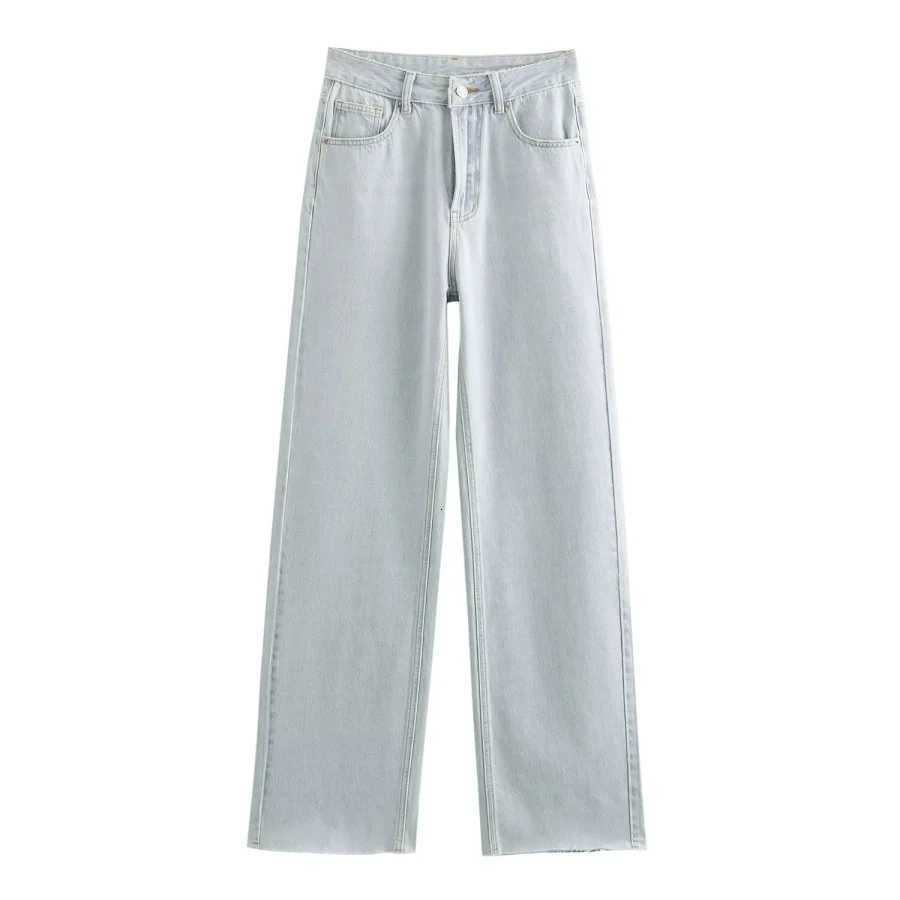 ETJ Wideleg highwaisted jeans womens classic everything with five pockets washed soft comfortable ultralong jeans6045022 Z250910