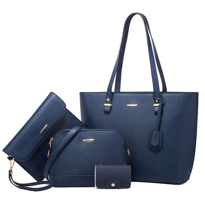Bag Women Handbag Fashionable Canvas Bag Trendy Women S Socialite Shoulder Handbag New Large Capacity Fashion Crossbody Four Piece Set Moth