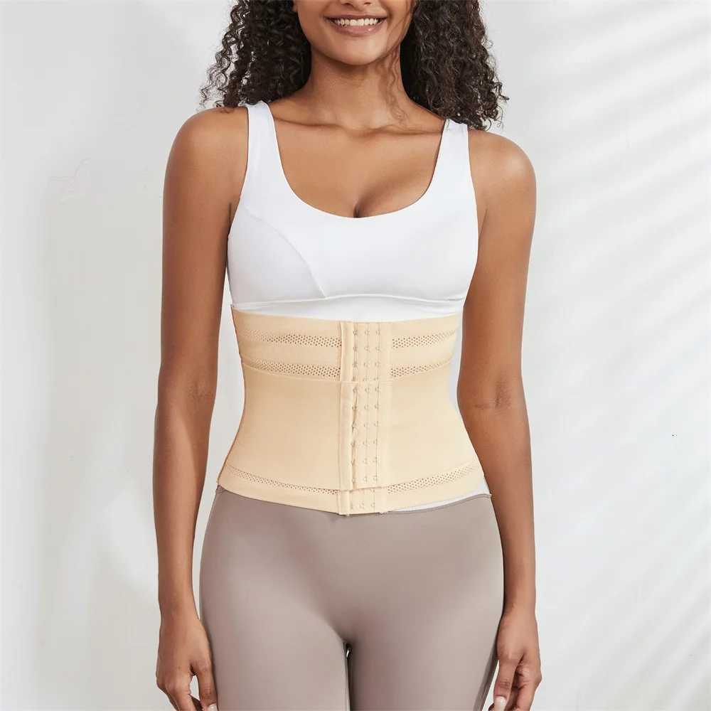 Women Waist Body Shaper Gym Fitness Tummy Control Shapewear Slimming Corset Double Belt W250910