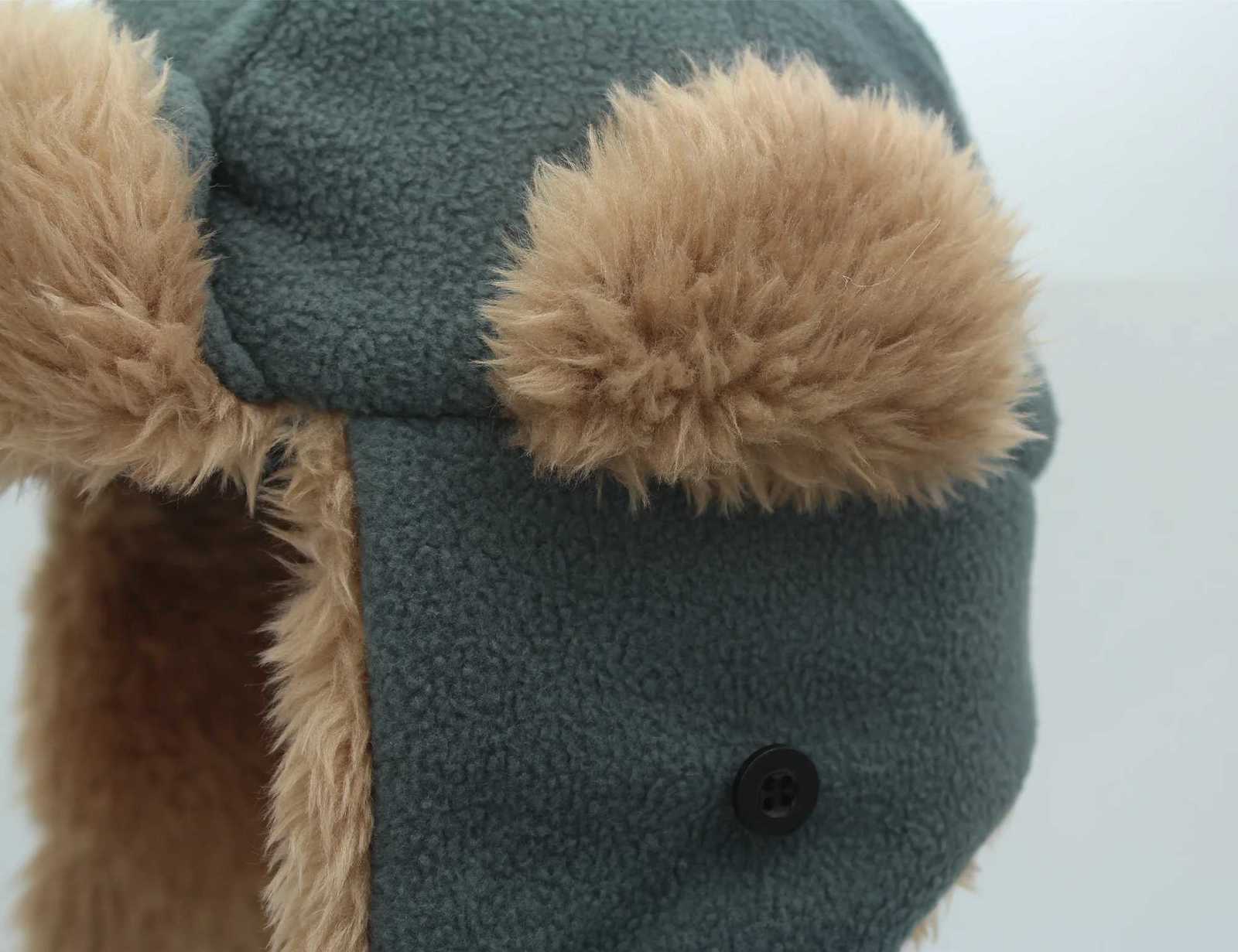 Connectyle Toddler Boys Kids Fleece Trper Sherpa Lined Windproof Winter Russian Hat with Large Fls Warm Ski HatXJ250910