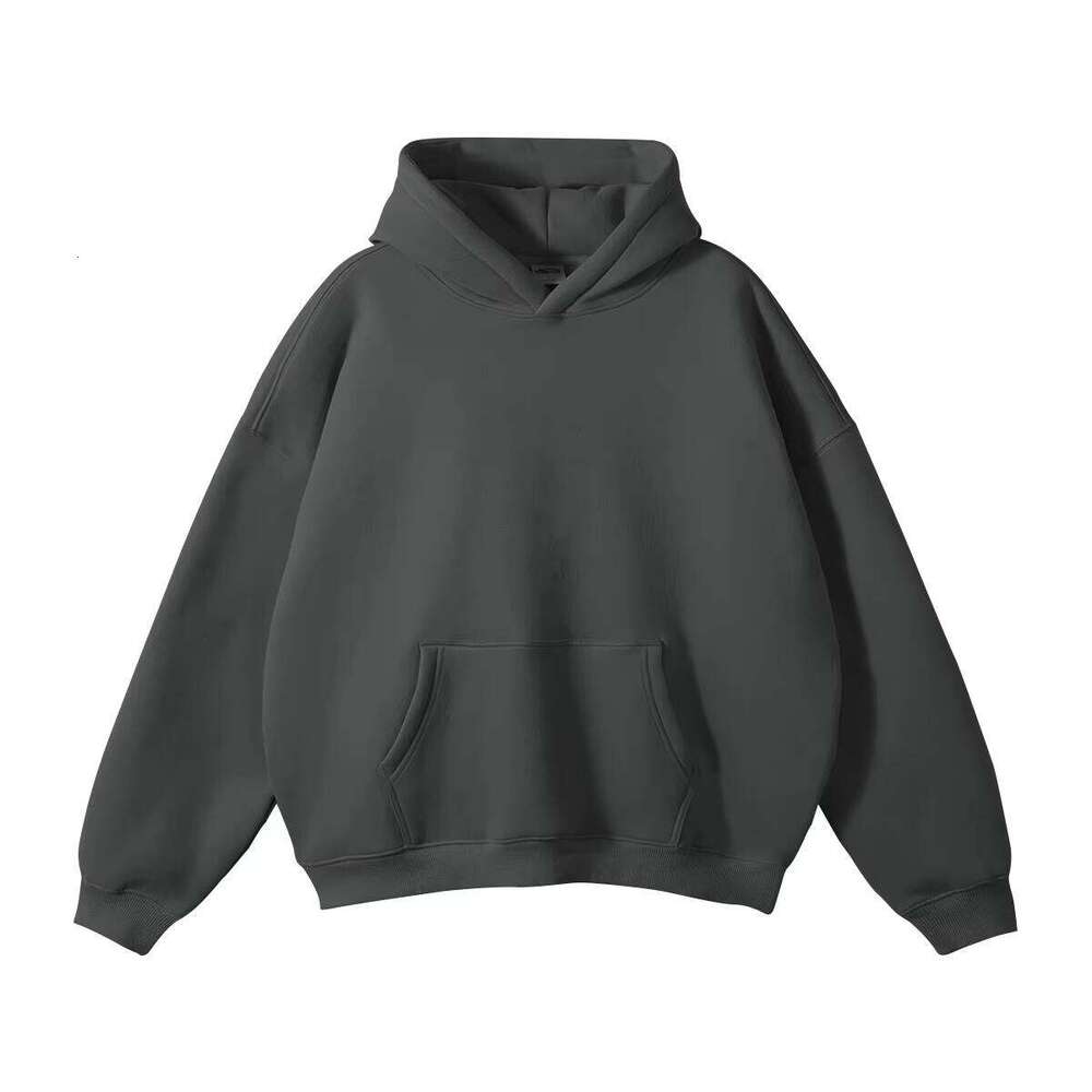 High-Quality 100% Cotton Blank Thick Wool Oversized Printed Logo Men's Hoodie and Sweatshirt