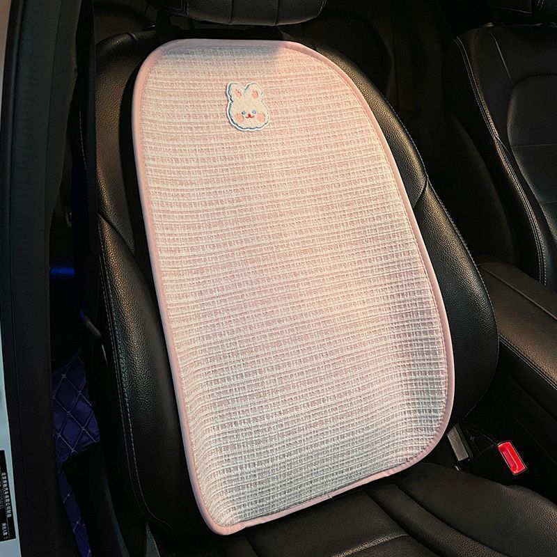 Linen Car Seat Cushion All Seasons Universal Ladies Breathable 2025 Cute Seat Cushion Cover Single Piece Summer Cooling Cushion 250910