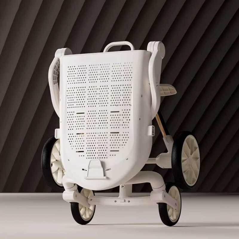 High Landscape Stroller Lightweight Folding Can Sit and Lie Down with Dinner Plate Oversized Storage Pocket Baby Stroller W250910
