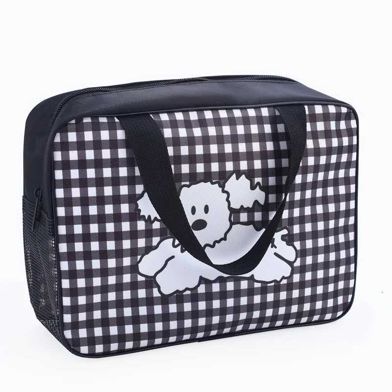 Portable Travel Cosmetic Bags Women Plaid Design Makeup Bag LargeCapacity Bath Wash Bags Multifunction Waterproof Storage CaseXJ250910