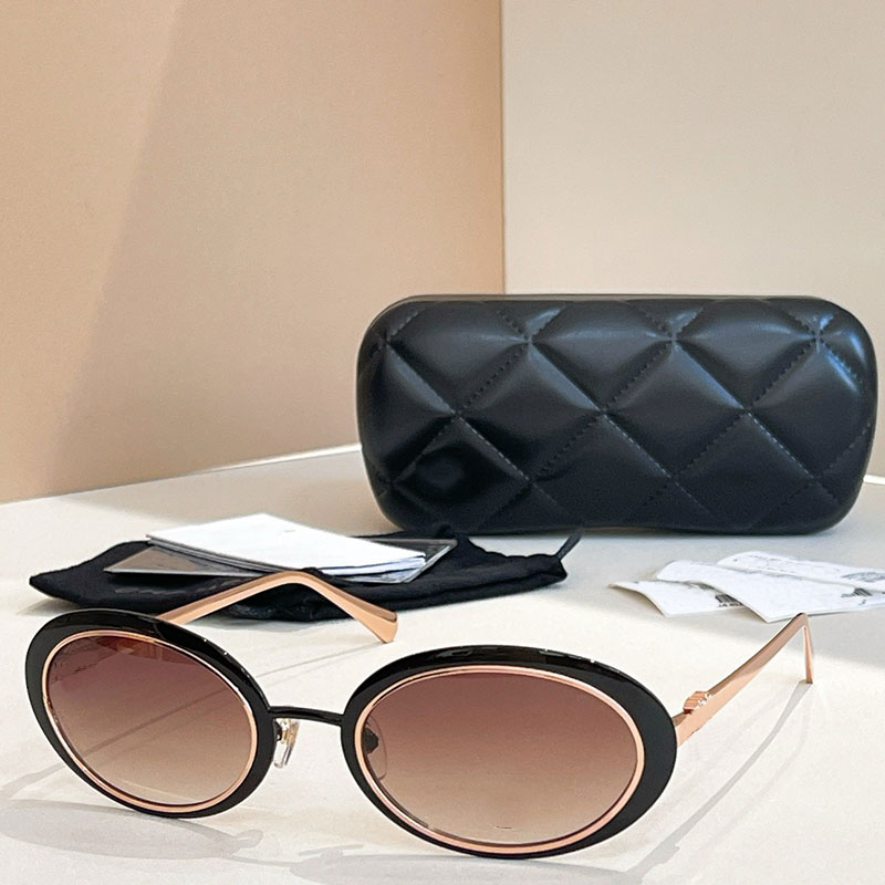 Oval sunglasses for women 9578 Designer Womens Luxury Elliptical Personalized Sunglasses Outdoor luxury versatility