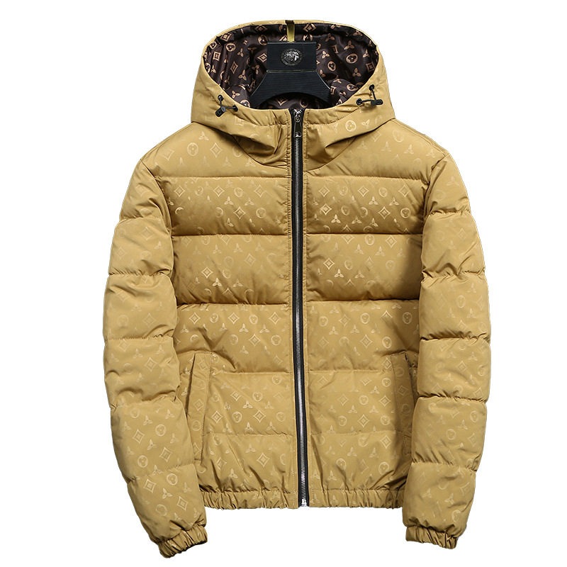 Free shipping designer hot sales new classic light luxury cotton jacket for men in winter mens cotton leisure cold proof and warm cotton jacket