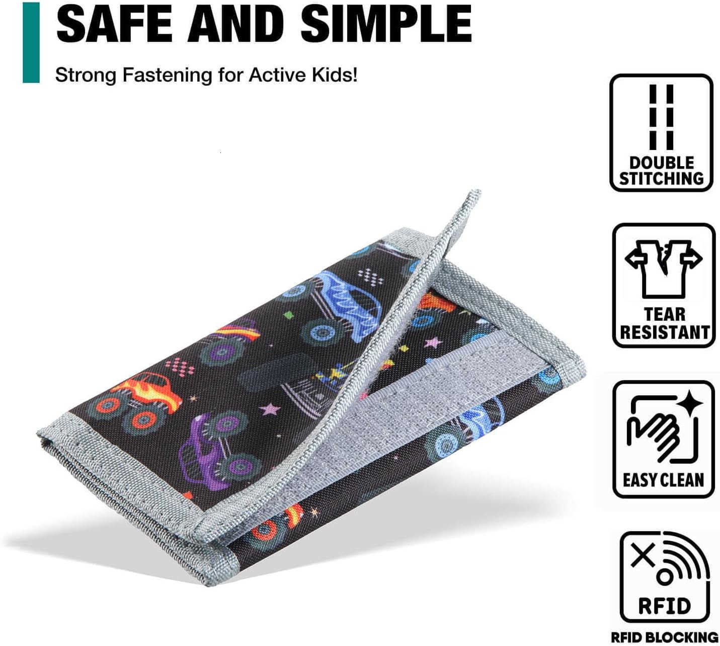 Wallet for boys Little boys Wallet for Ages 456789101112 Monster Truck Toddler Wallets with Coin Pocket Novelty Christmas Birthday GiftsZ250910