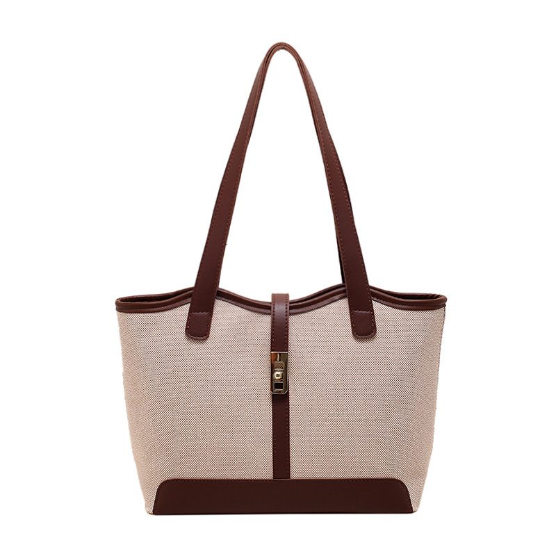 Free shipping designer Commuting Bag Fashion Handbag Trendy Women Bag Large Capacity Retro Versatile Shoulder Bag Canvas Elegant Tote Bag