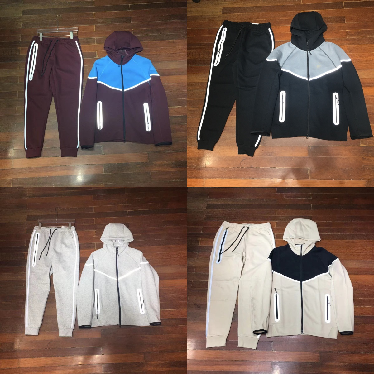 niki tech tracksuit monterex Tracksuit designer mens woman pants full-zip hoodie windrunner sportswear jacket reflective waist cord pocket taping tech fleece M-2XL