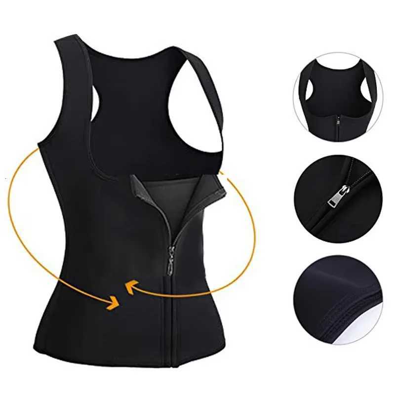 Women Sweat Waist Vest Slimming Corset for Weight Loss Body Shaper Sauna Compression Shirt Belly Girdle Tops Shapewear W250910