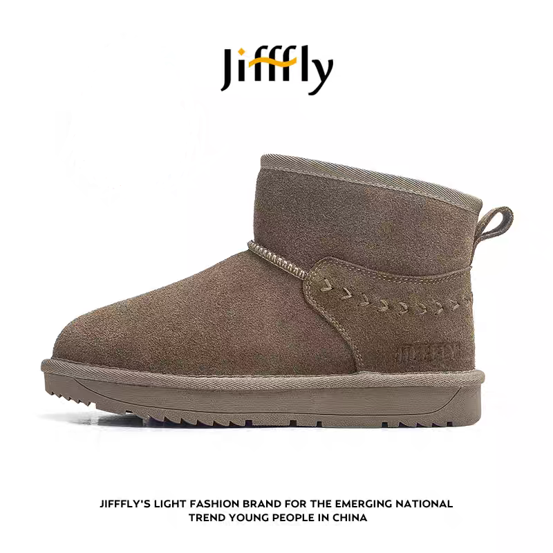 Jifffly Fashion boots Women's Cotton Shoes for Autumn and Winter Thickened Snow Boots with Thick Bottom