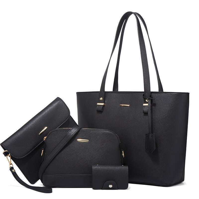 Bag Women Handbag Fashionable Canvas Bag Trendy Women S Socialite Shoulder Handbag New Large Capacity Fashion Crossbody Four Piece Set Moth
