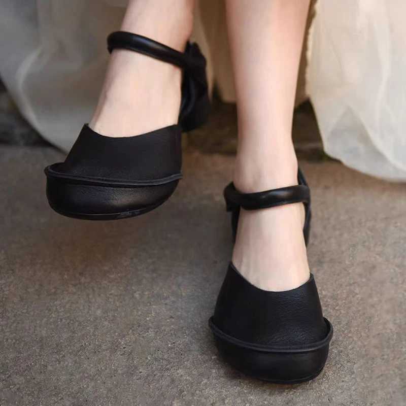 Women Heeled Sandals Chunky Designer Shoes Woman Elegant Summer New 2025 Pumps Fashion Mary Jane Shoes Dress Sandalias De Mujer W250910