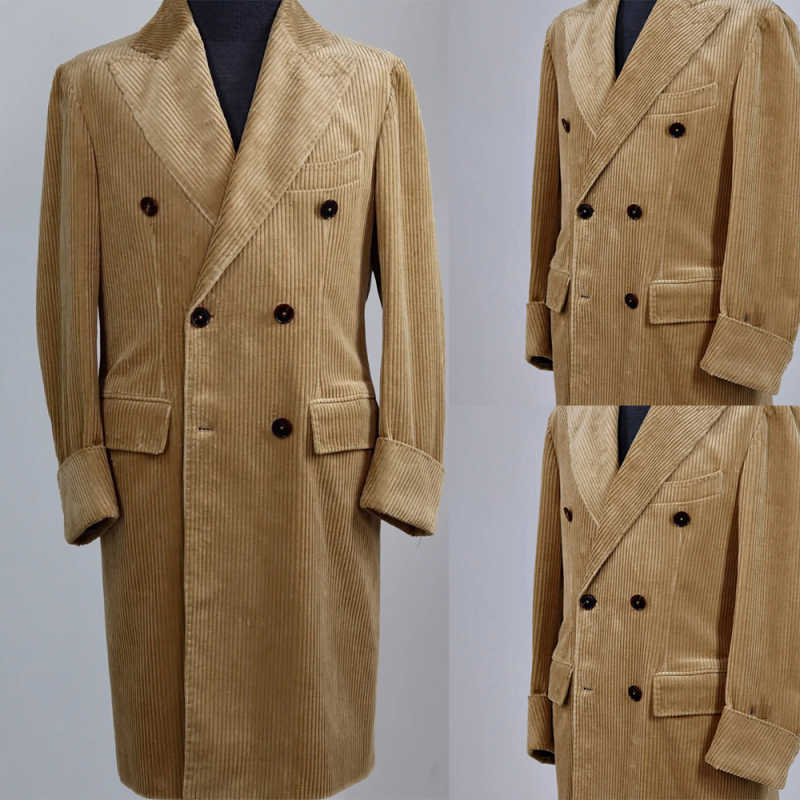 Classic Men Overcoat Slim Fit One Coat Tailor-Made Party Wool Men Suits Winter Groom Groomsman Formal Occasions Customized Hot Sale C1725