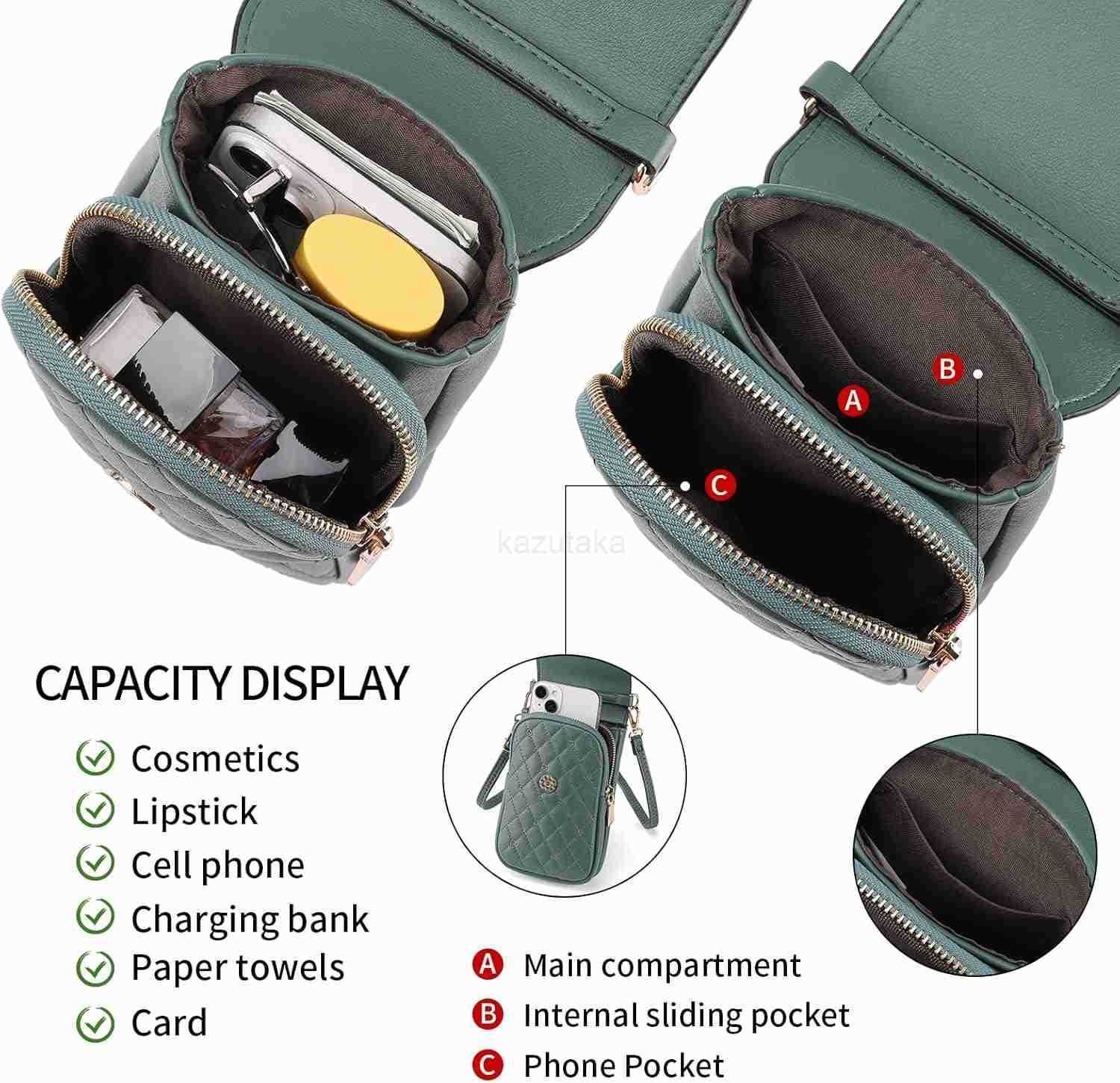 Small Crossbody Bags for Women Leather cell Phone Bag Wallet Purse with CARD Slots Adjustable Strap Z250910