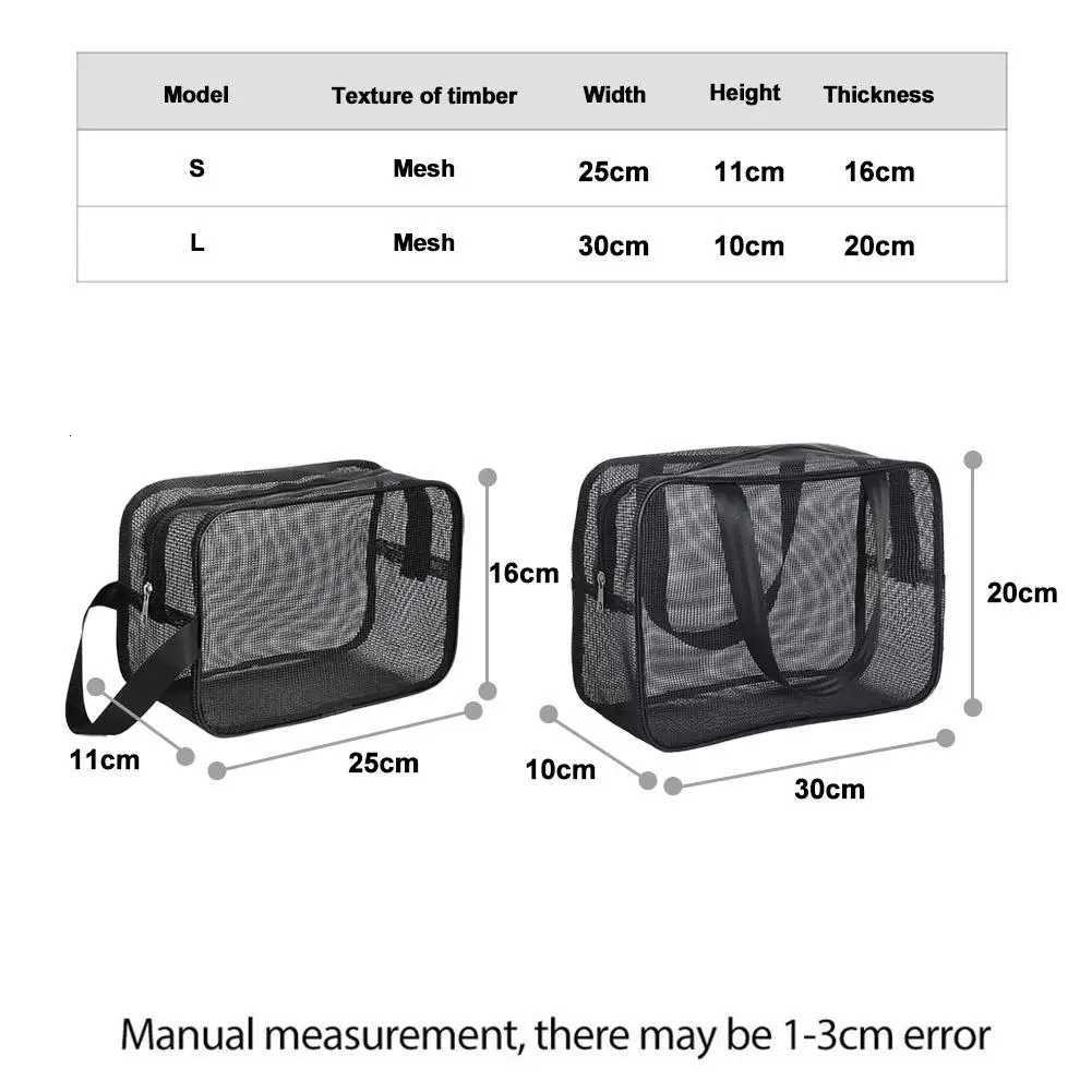 Mesh Shower Storage cosmetic bag Portable Large Capacity Tote Bag men Fitness bath storage bag Toiletry OrganizerXJ250910