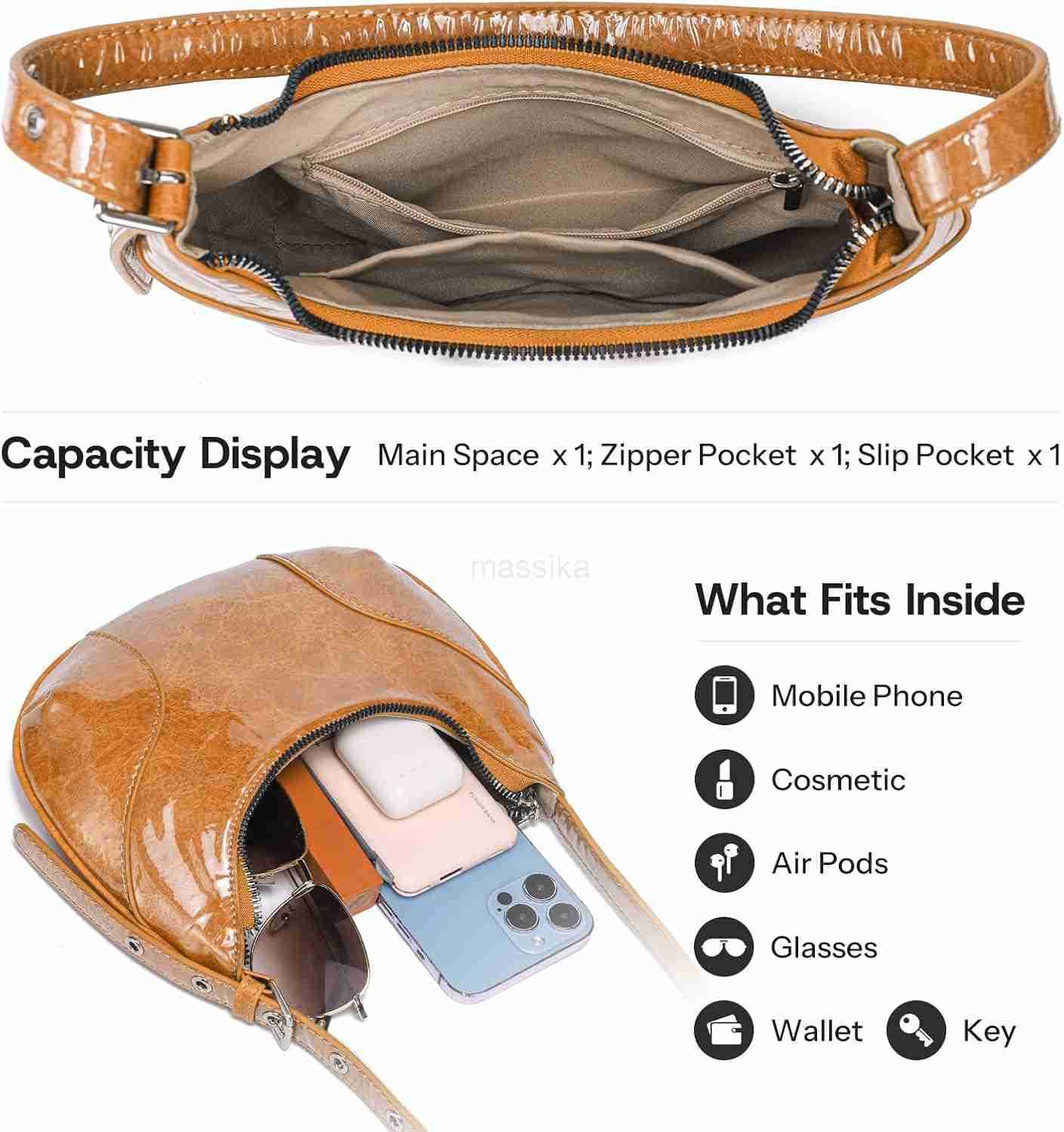 Small Shoulder Bag TPU Leather Y2K Purse for Women M250910