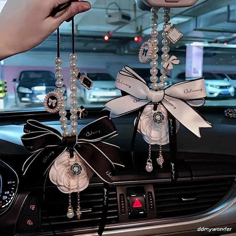 Beautiful Premium Internet Celebrity Fragrant Stone Mountain Camellia Aromatherapy Pendant Car Accessories ddmywonder ddmywonder ddmywonder ddmywonder