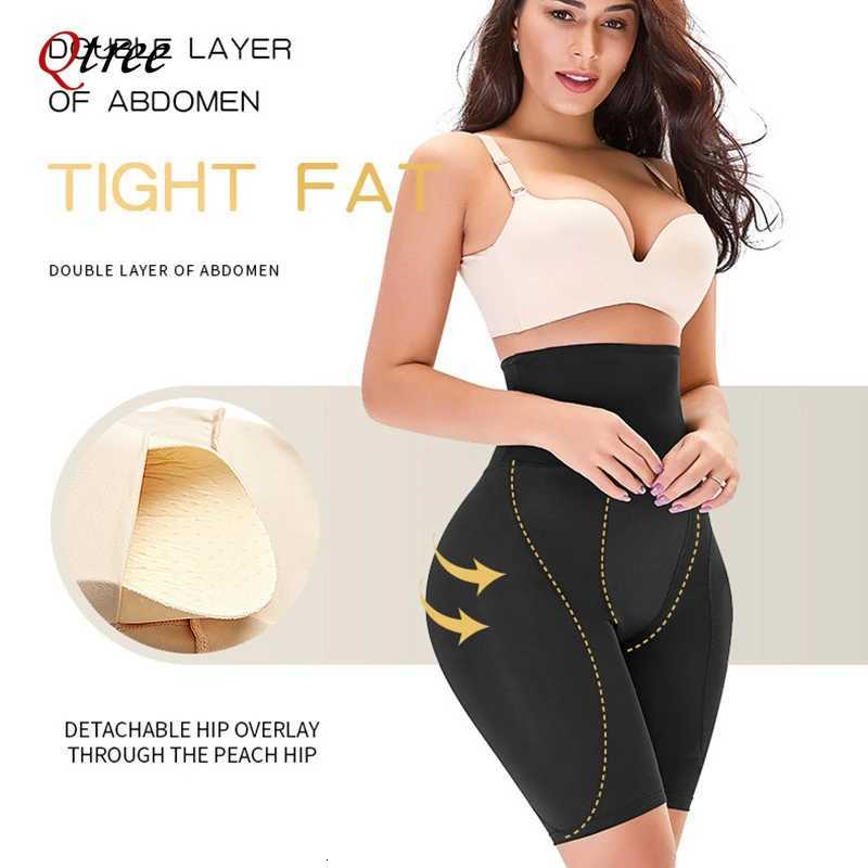 Qtree Women Hip Pads High Waist Panties Shapewear Tummy Shaper Fake Ass Butt Lifter Booty Enhancer Buttock Shorts Thigh Trimmer W250910