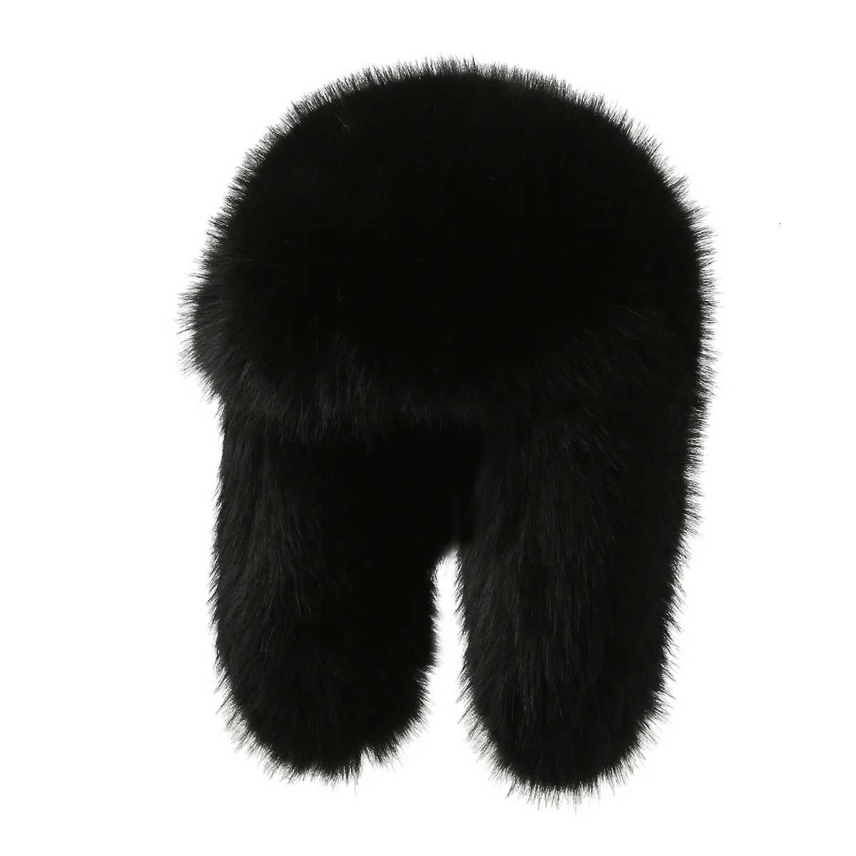 Winter Keep Warm Lei Feng Hat Women Faux Fur Outdoor Thicken Trper Earfl Ski C Beanies Pulr Cs MenXJ250910