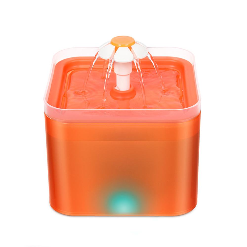 2L Pet Cat Water Fountain Cat Fountain Bowl with LED Light and Activated Carbon Filter