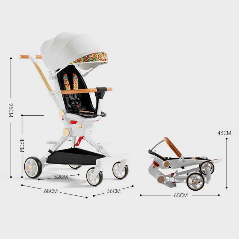 NEW Baby stroller lightweight baby trolley car four wheels stroller Can Lie and Sit with Dining plate portable baby stroller W250910