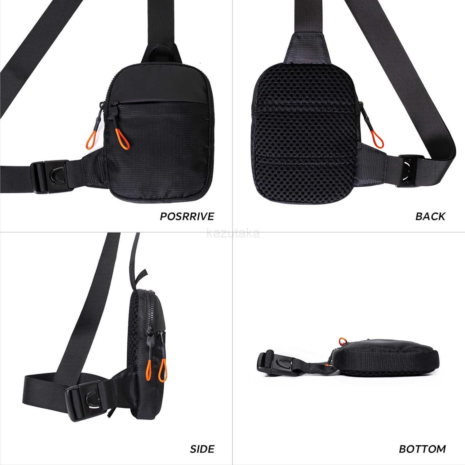 Chest Mini Sling Bag Waterproof Crossbody Bag Lightweight Casual Phone Bag Small Shoulder Daypack for Men Travel Z250910