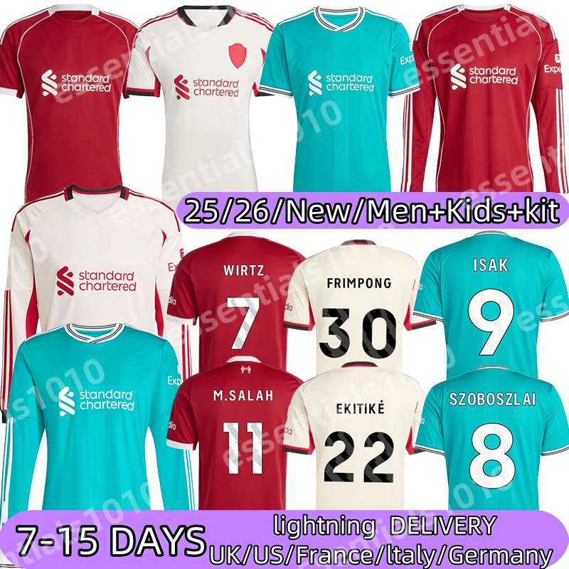 New Season liverpoollses jersey FRIMPONG WIRTZ Ekitike GAKPO VIRGIL soccer jerseys MAC ALLISTER WIRTZ ISAK DI0GO J. 2026 football shirt Mens Kids Kit sock Full sets