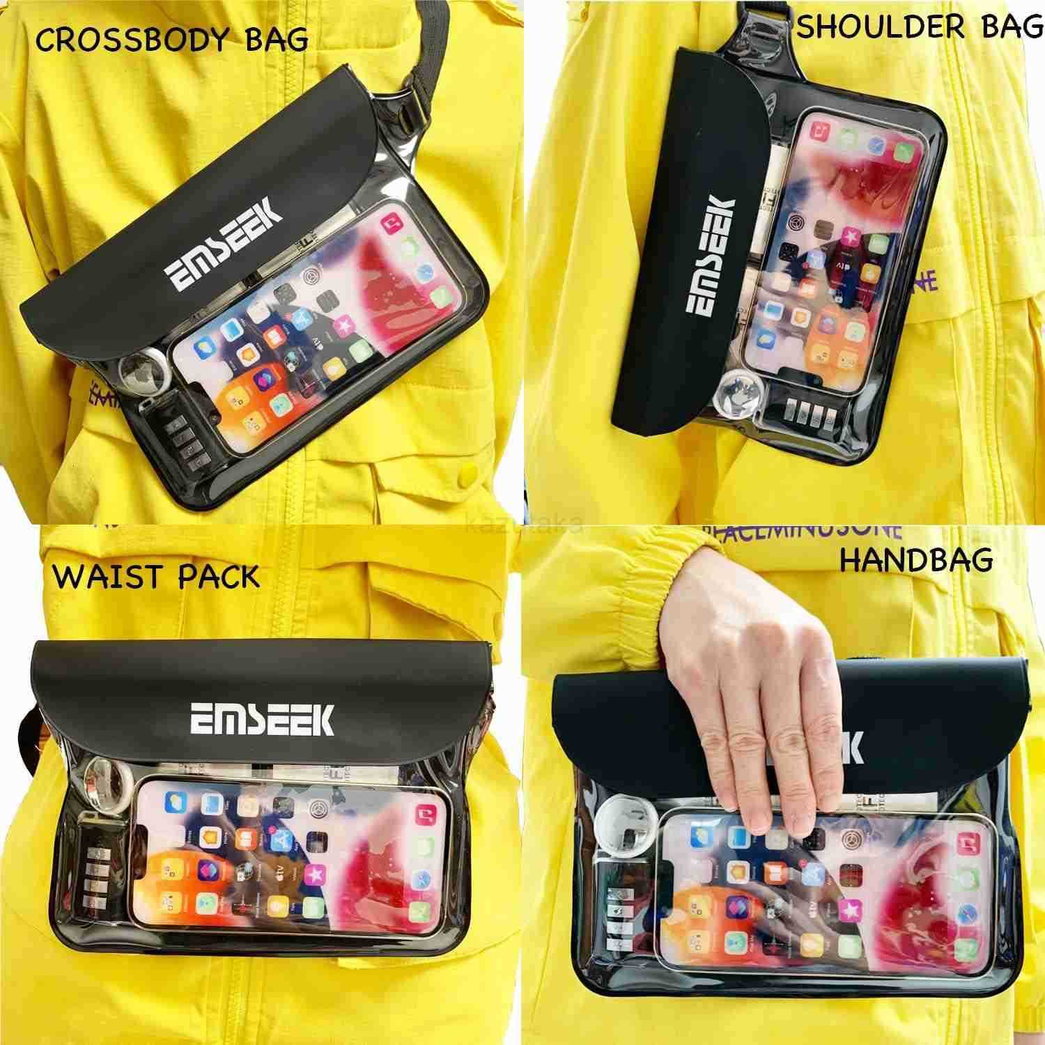 Waterproof Waist Pouch Dry Belt Bag Fanny Pack Keep Your Key Fob Wallet Kindle Phone Dry Perfect For Swim Surf SnorkelBlack Z250910