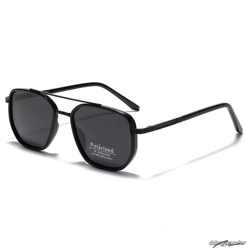 Designer For Women Men Metal Oversize Square Frame Tr90 Polarizing Sunglasses Unisex