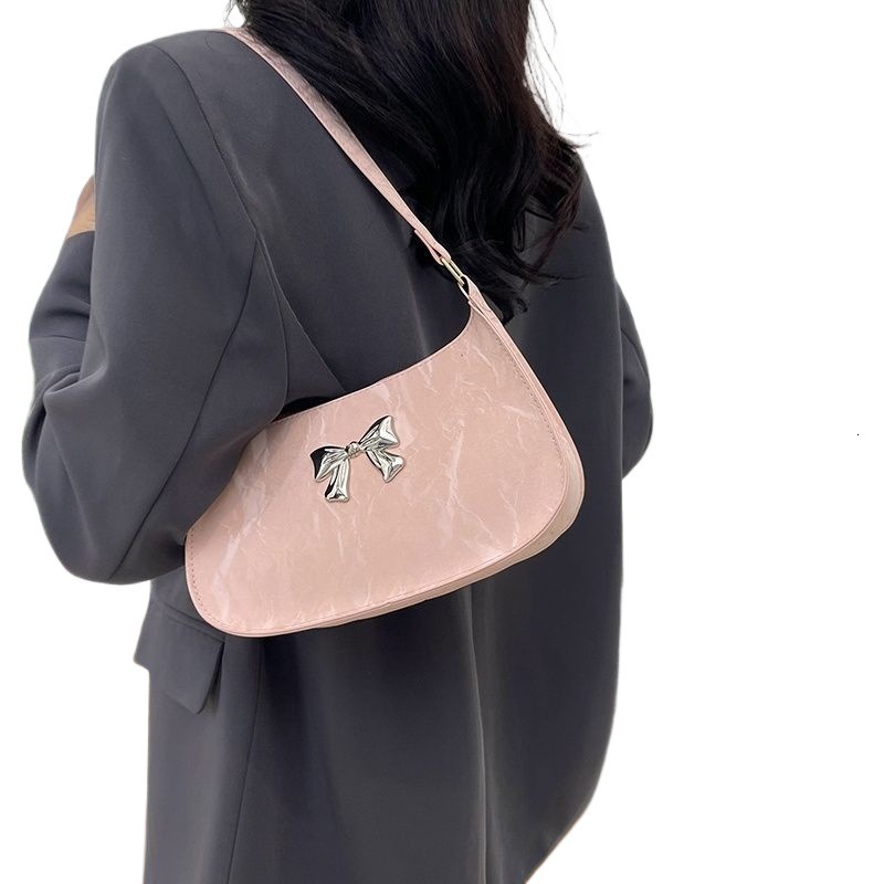 Underarm Bag For Women Niche New Model High Quality Luxury Free Shipping Designer Bag Bag Texture Stylish Single Shoulder Popular Fashion Bow Commuter